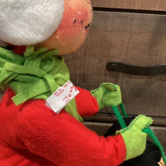 Annalee Dolls 18" Sledding Boy 1967/1972 Christmas Winter - Picture 3 of 6